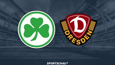 Logo SpVgg Greuther Fürth gegen Dynamo Dresden