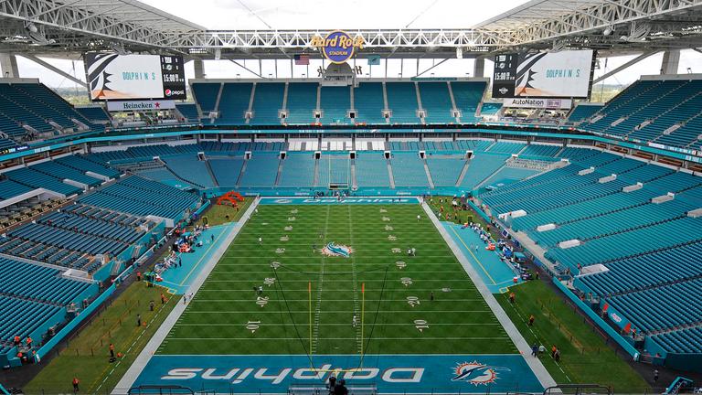 Innenansicht vom Hard Rock Stadium in Miami | IMAGO/Michael Allio/Icon Sportswire Innenansicht vom Hard Rock Stadium in Miami