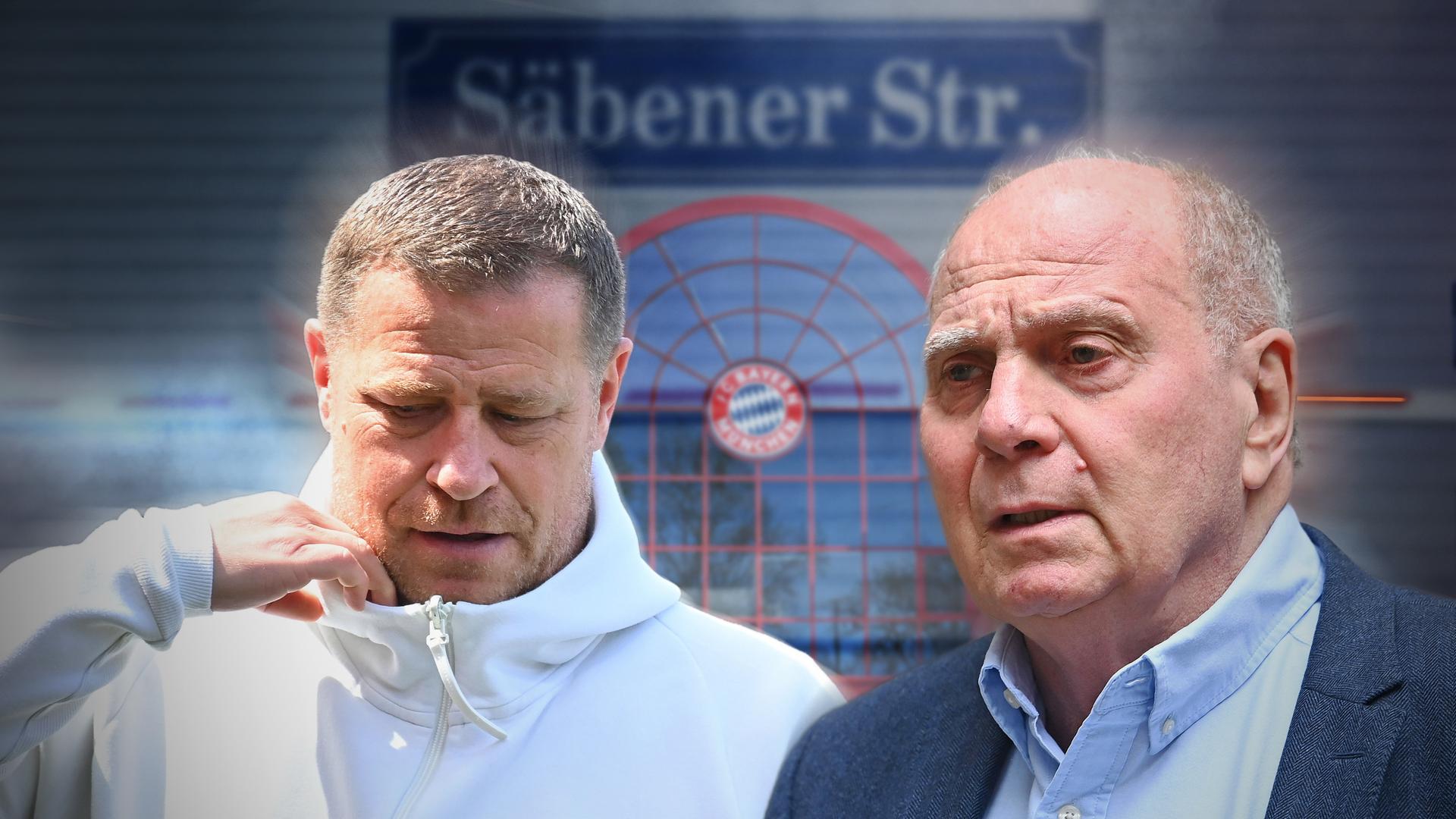 Max Eberl (l.) und Uli Hoeneß | ddp/Sven Simon