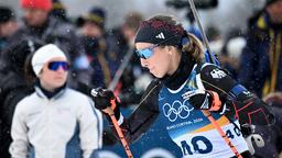 Die deutsche Biathletin Franziska Preuß