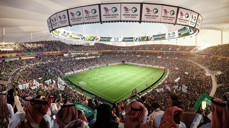 Das King Fahad Sports City Stadium in Riad soll Platz für 70.200 Menschen haben. | Medienfotos "Saudi 2034 bid" Das King Fahad Sports City Stadium in Riad soll Platz für 70.200 Menschen haben.