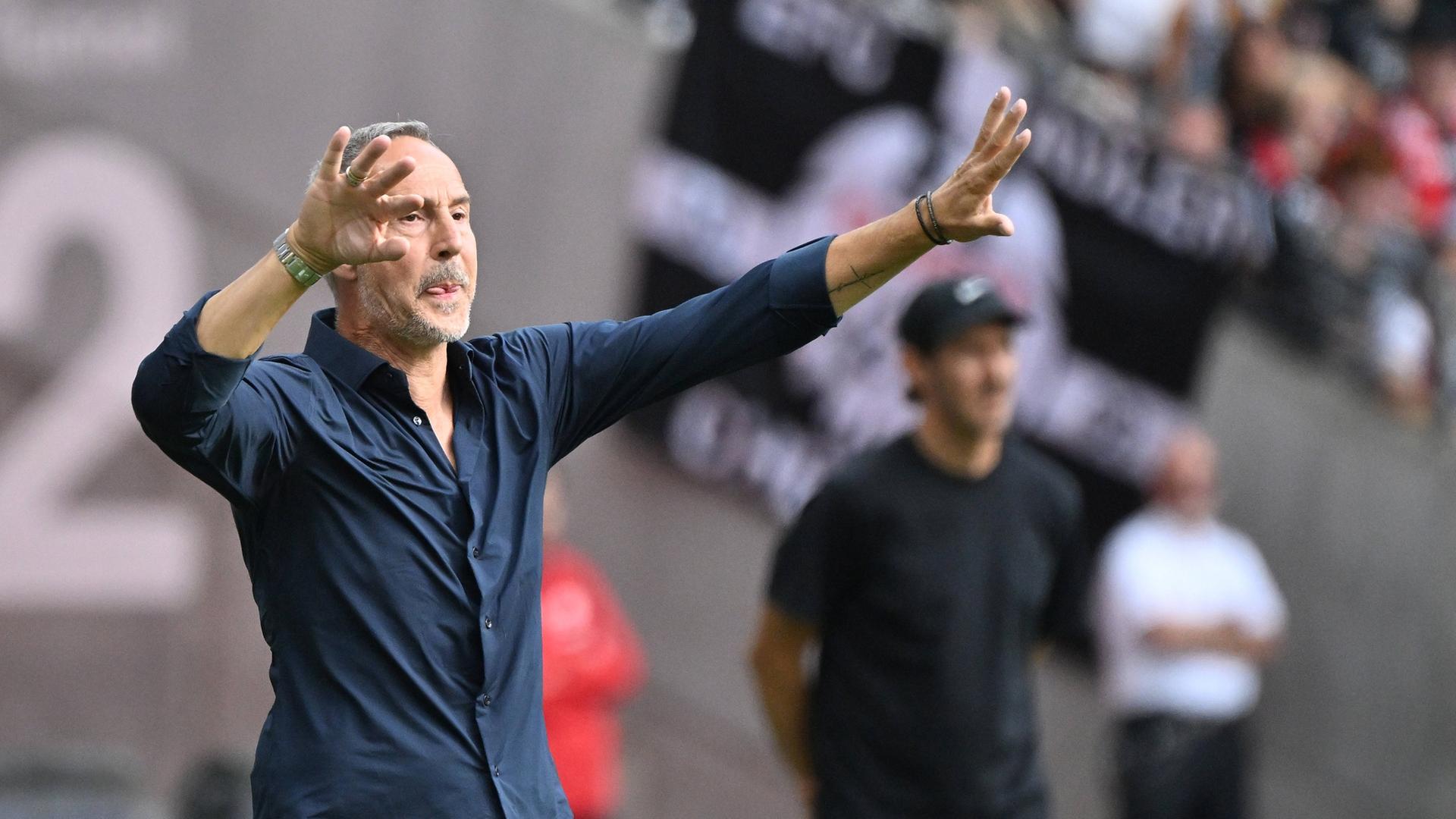 Eintracht-Trainer Adi Hütter. | IMAGO