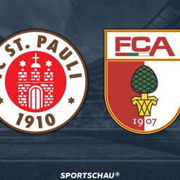 Logo FC St. Pauli gegen FC Augsburg