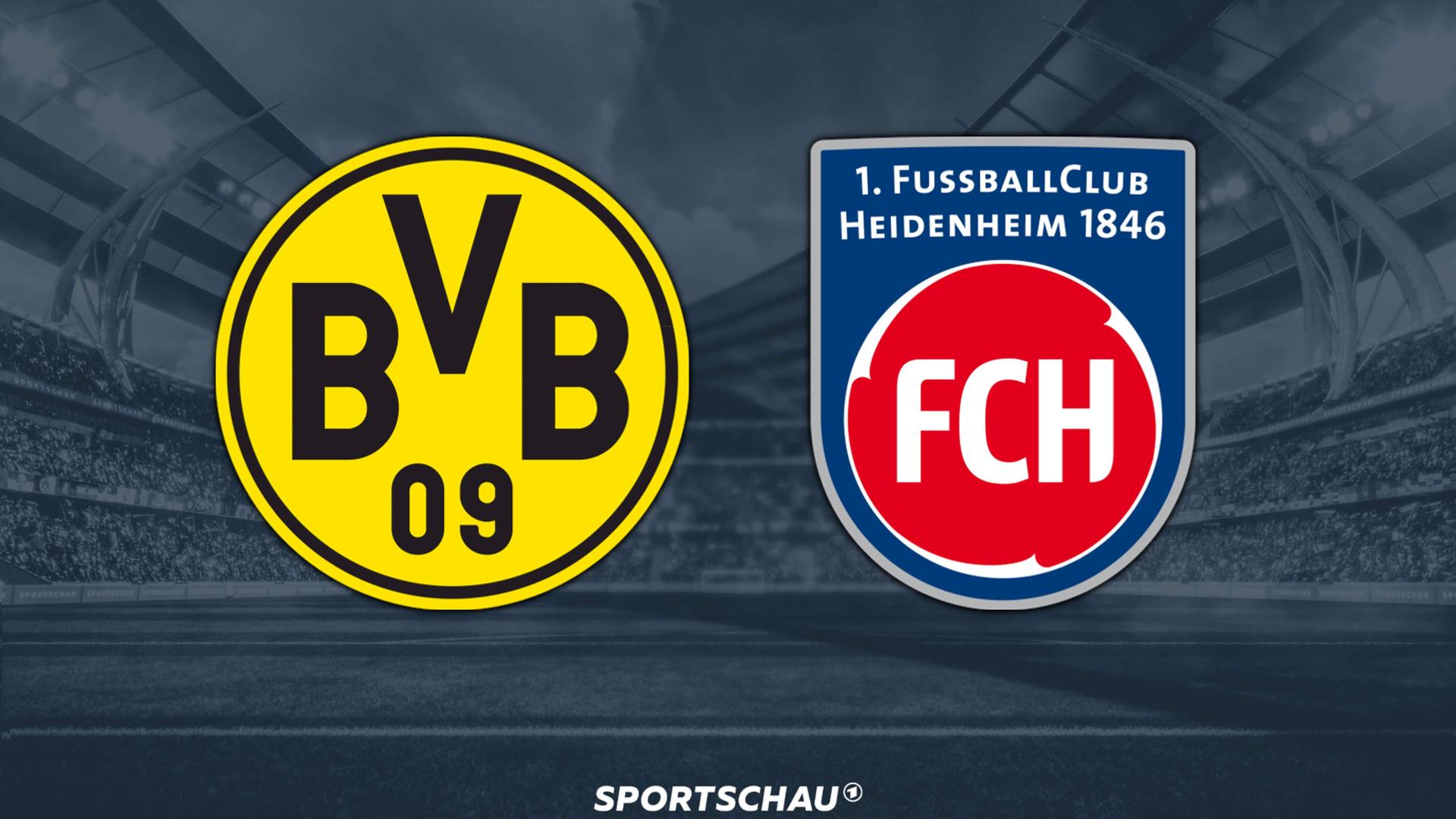 Logo Borussia Dortmund gegen 1. FC Heidenheim 1846 | ARD