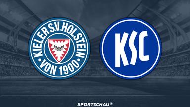 Logo Holstein Kiel gegen Karlsruher SC