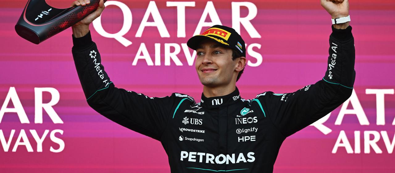 イングランドのジョージ・ラッセル選手がグローセン・フォン・アセルバイシャン賞を受賞
