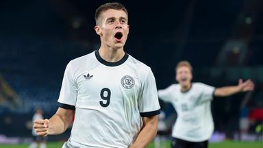 Nicolo Tresoldi bejubelt seinen Treffer zum 3:0