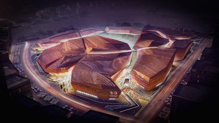 Das New Murabba Stadium in Riad soll Platz für für 46.010 Menschen haben. | Medienfotos "Saudi 2034 bid" Das New Murabba Stadium in Riad soll Platz für für 46.010 Menschen haben.
