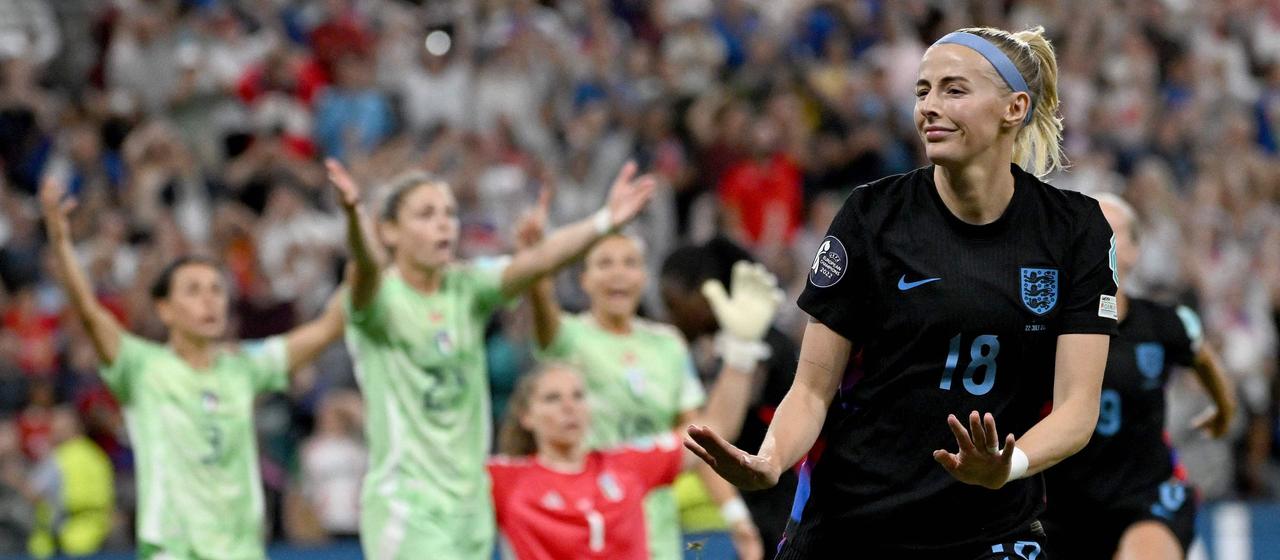 Englands Chloe Kelly bejubelt einen Treffer.