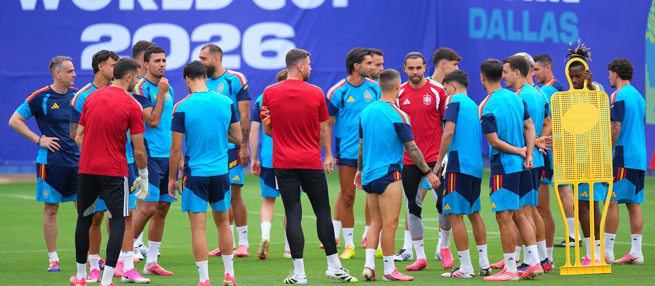 Training der spanischen Nationalmannschaft.