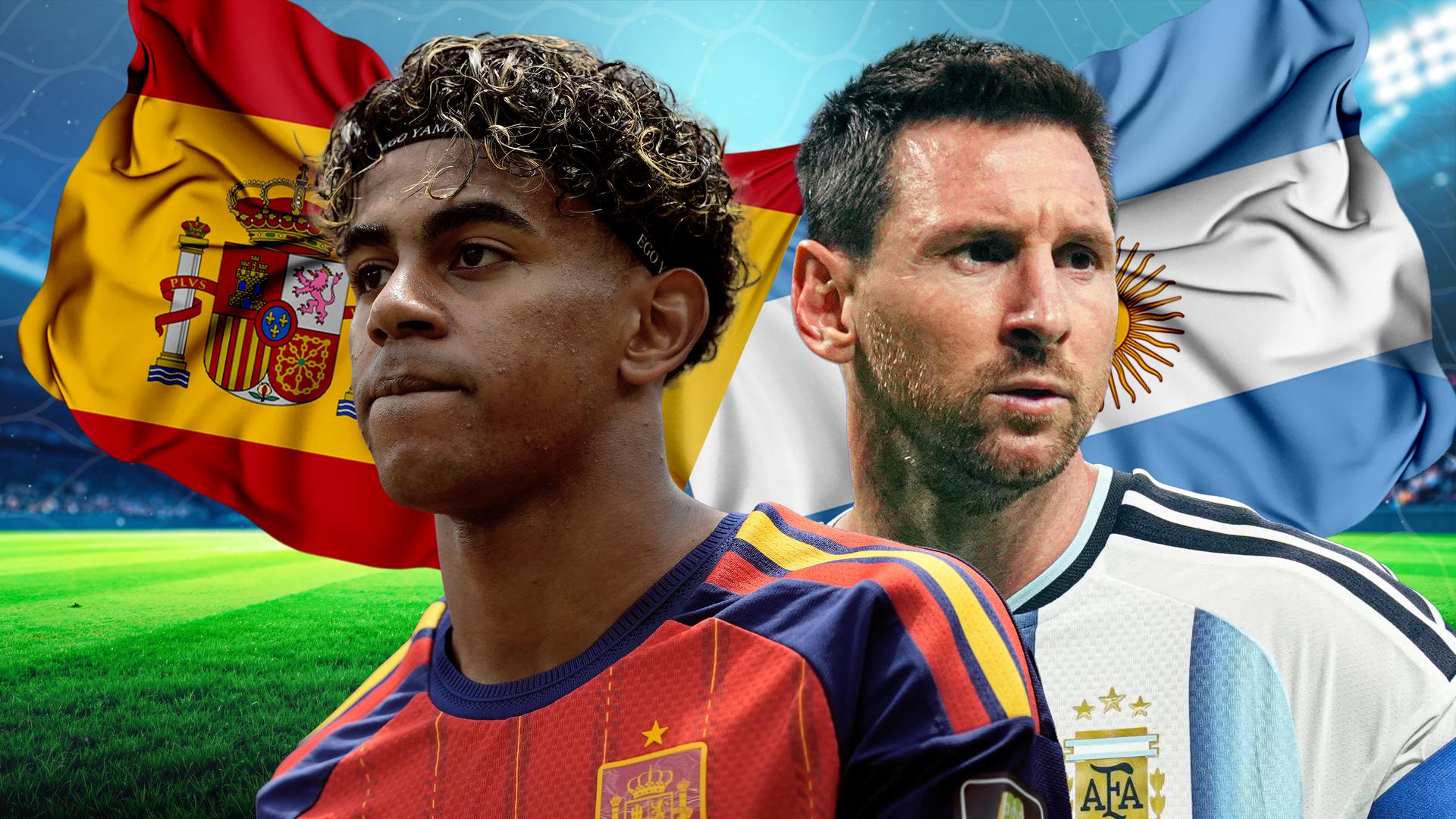 Spanien und Argentinien im Head-to-Head-Vergleich vor dem WM-Finale