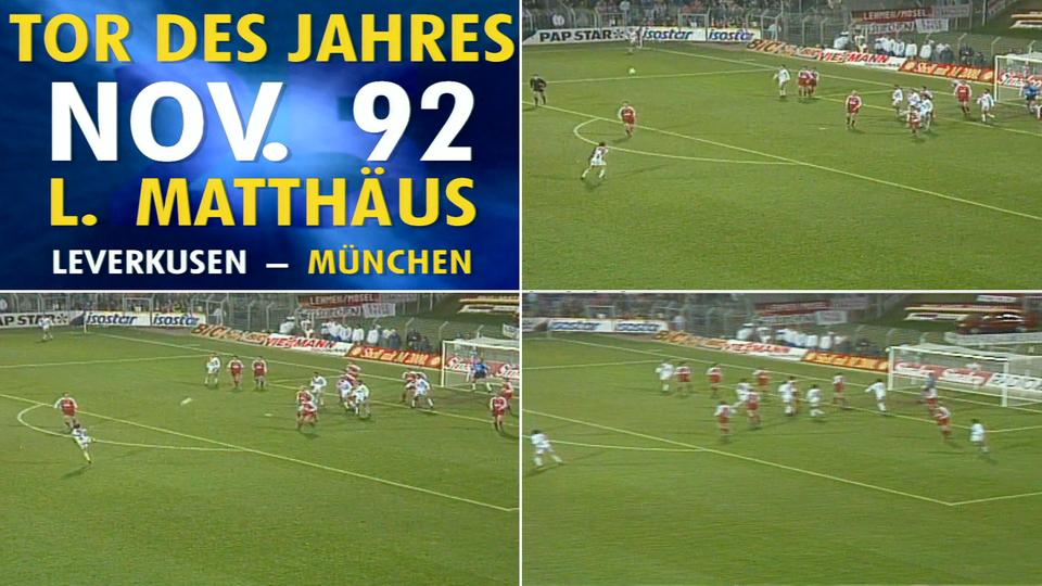 Tor des Monats November 1992, Lothar Matthäus | dpa Tor des Monats November 1992, Lothar Matthäus
