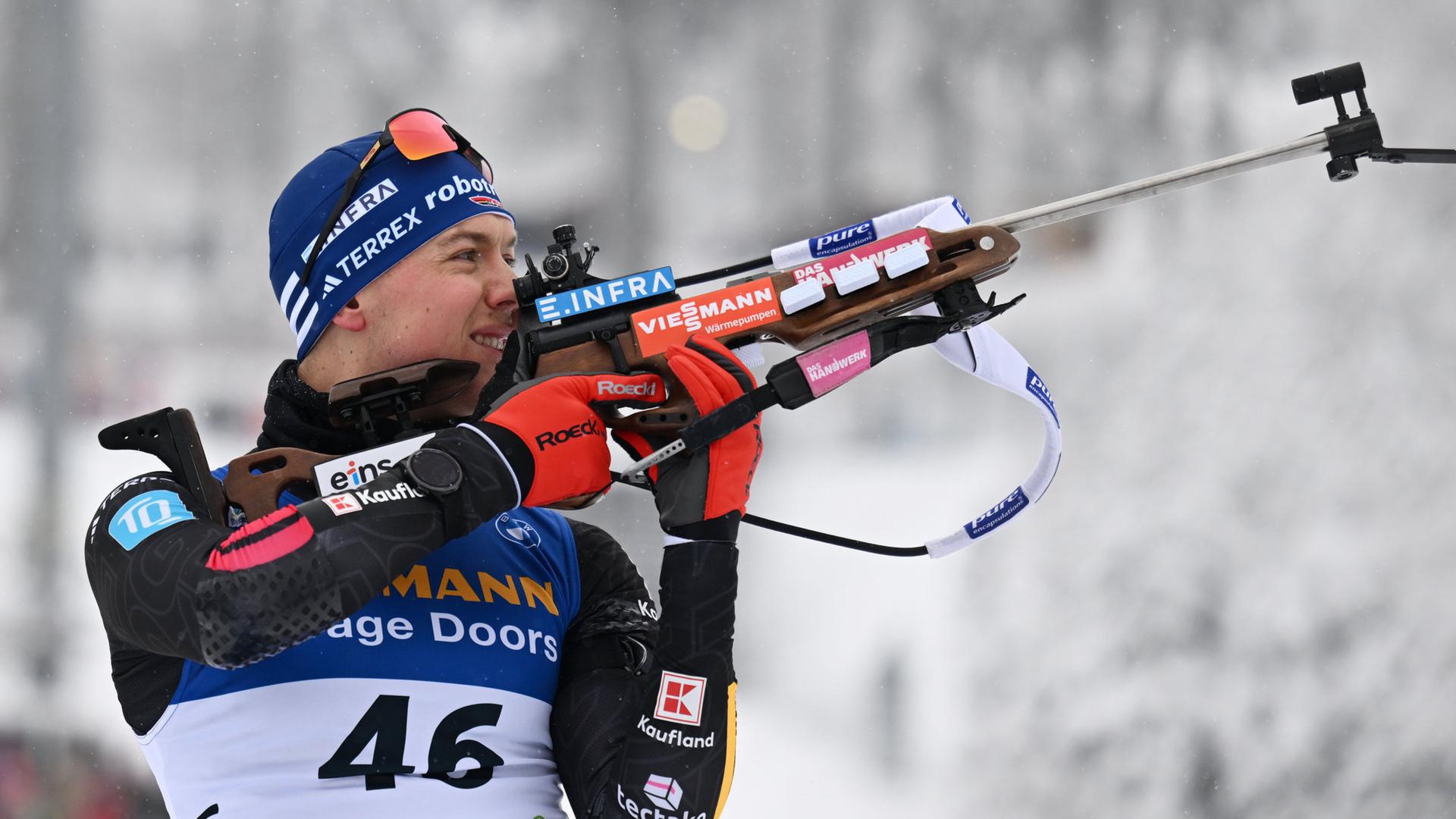 Justus Strelow am Schießstand