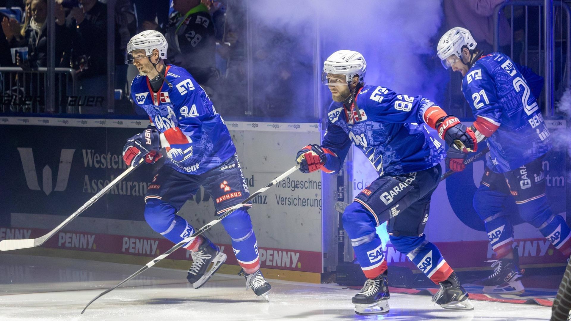 Die Adler Mannheim fiebern dem Playoff-Start entgegen