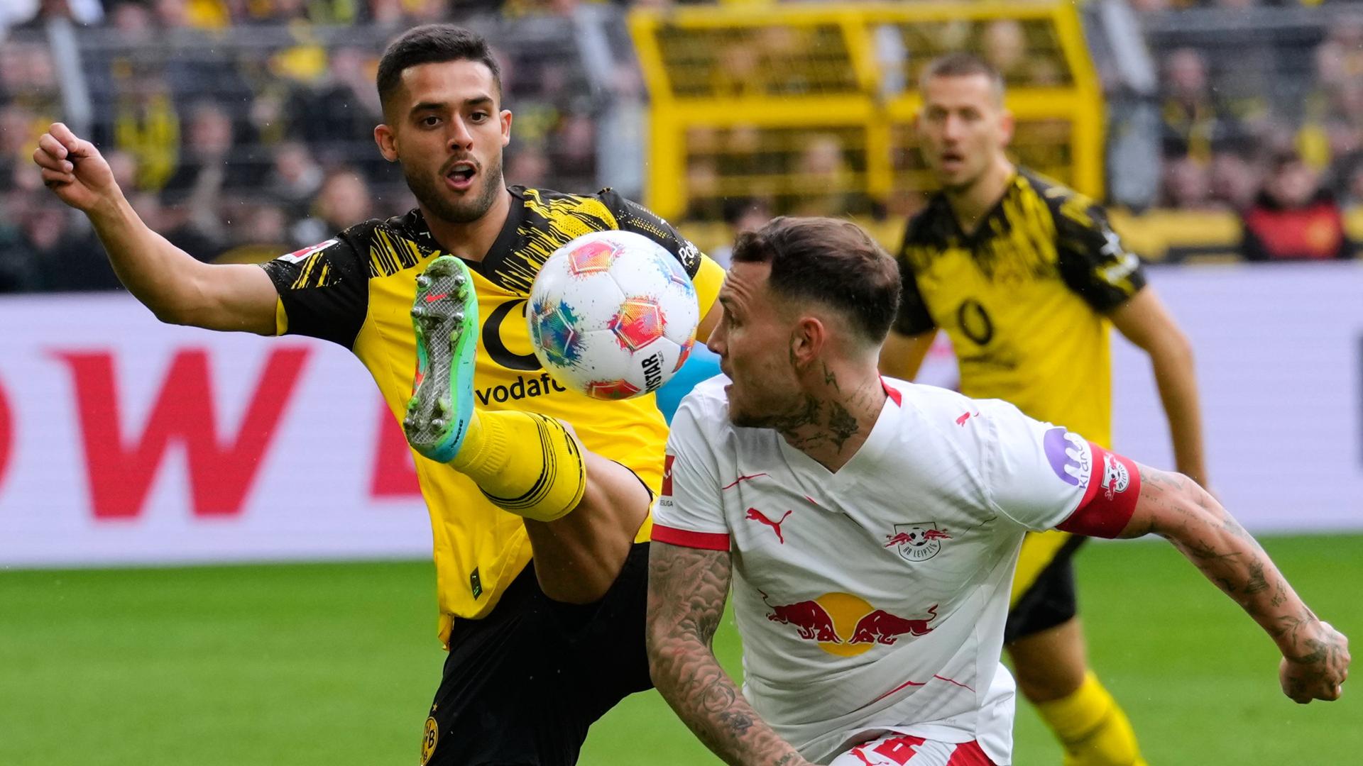 Yan Couto und David Raum im Duell | AP/Martin Meissner