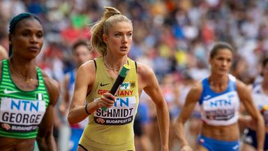 Leichtathletin Alica Schmidt in Aktion