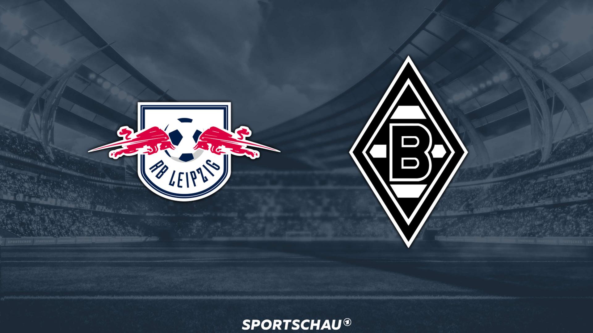 Logo RB Leipzig gegen Borussia Mönchengladbach | ARD