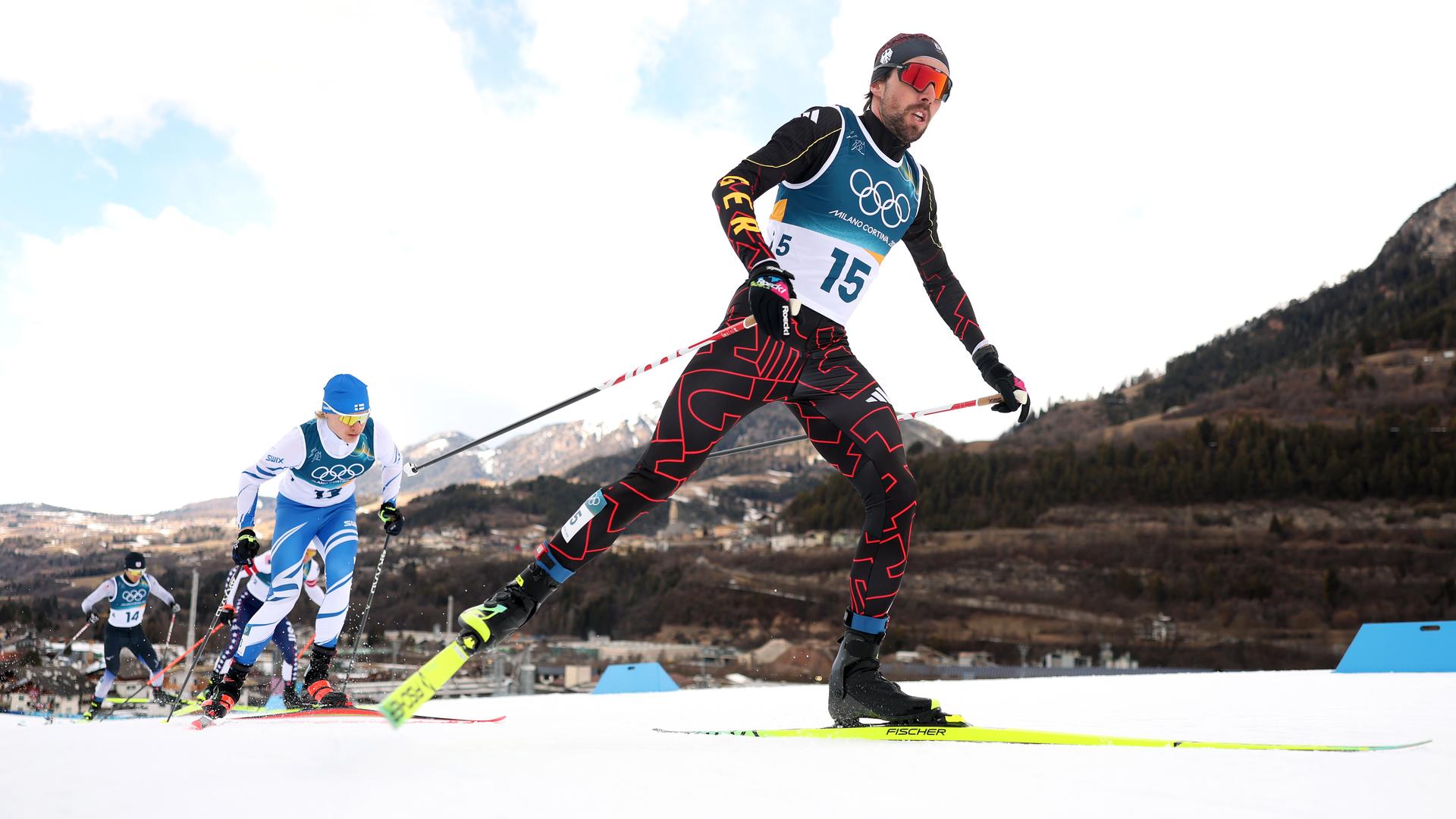 Johannes Rydzek beim Langlauf. | Getty Images