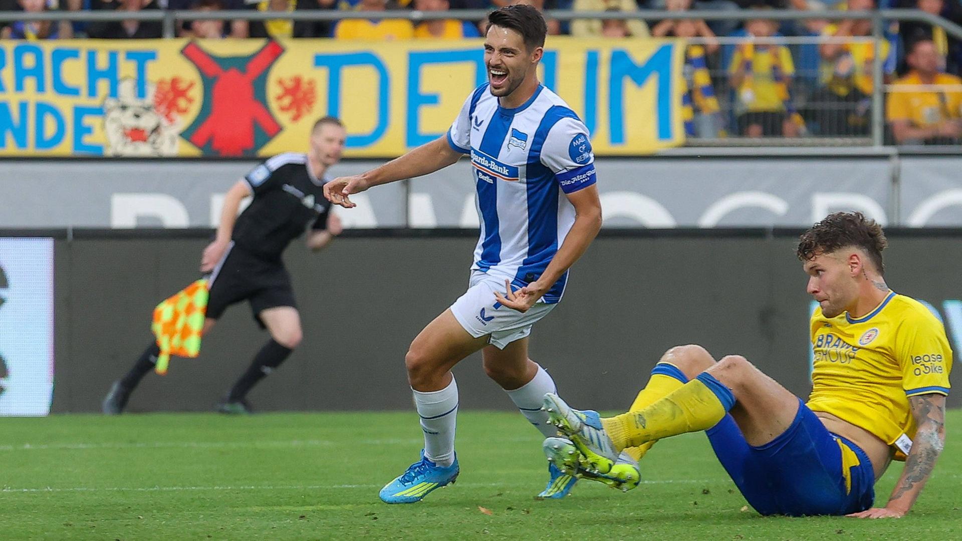 Hertha dreht verrücktes Patzer-Festival gegen Braunschweig