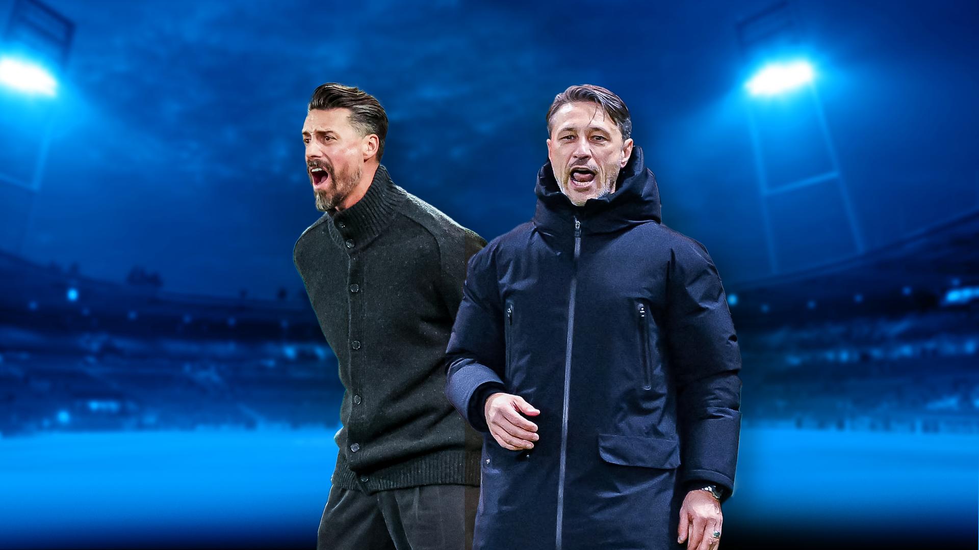Augsburgs Trainer Sandro Wagner (l.) und BVB-Coach Niko Kovac (r.) | ARD