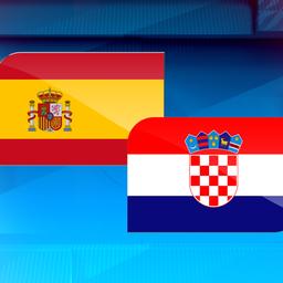 Spanien gegen Kroatien