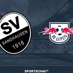 Logo SV Sandhausen gegen RB Leipzig