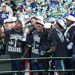 Seattle Seahawks feiern Super Bowl Sieg