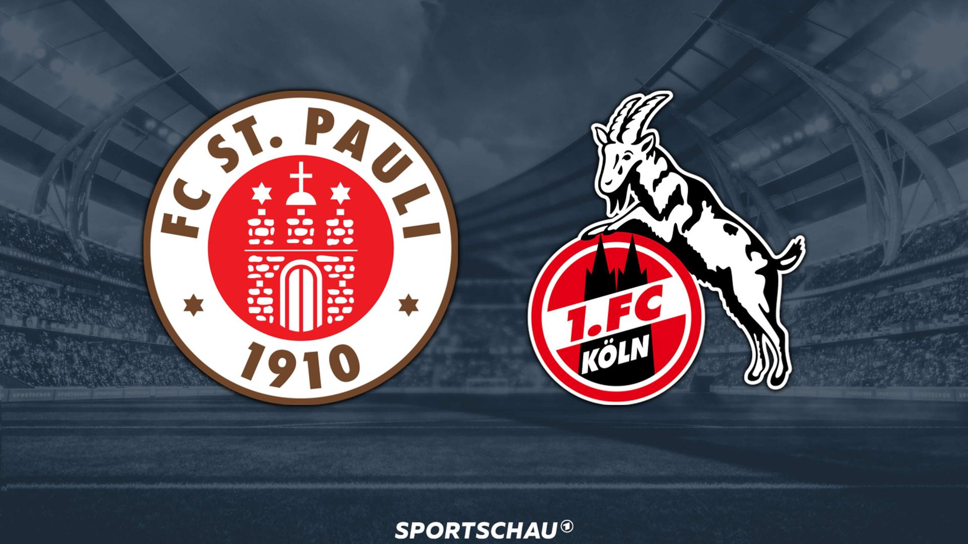 Logo FC St. Pauli gegen 1. FC Köln | ARD