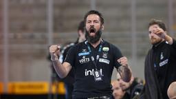 Bennet Wiegert (Magdeburg, Trainer) Jubelt