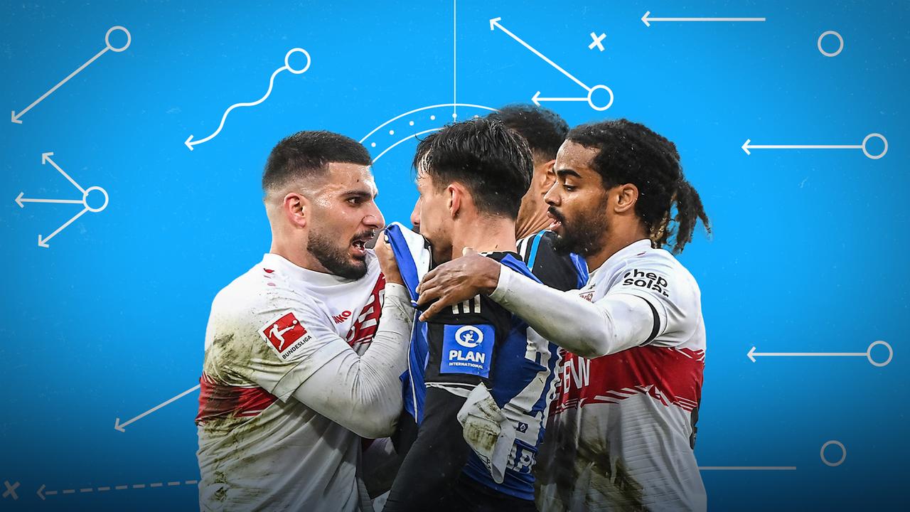 Rudelbildung bei VfB gegen HSV