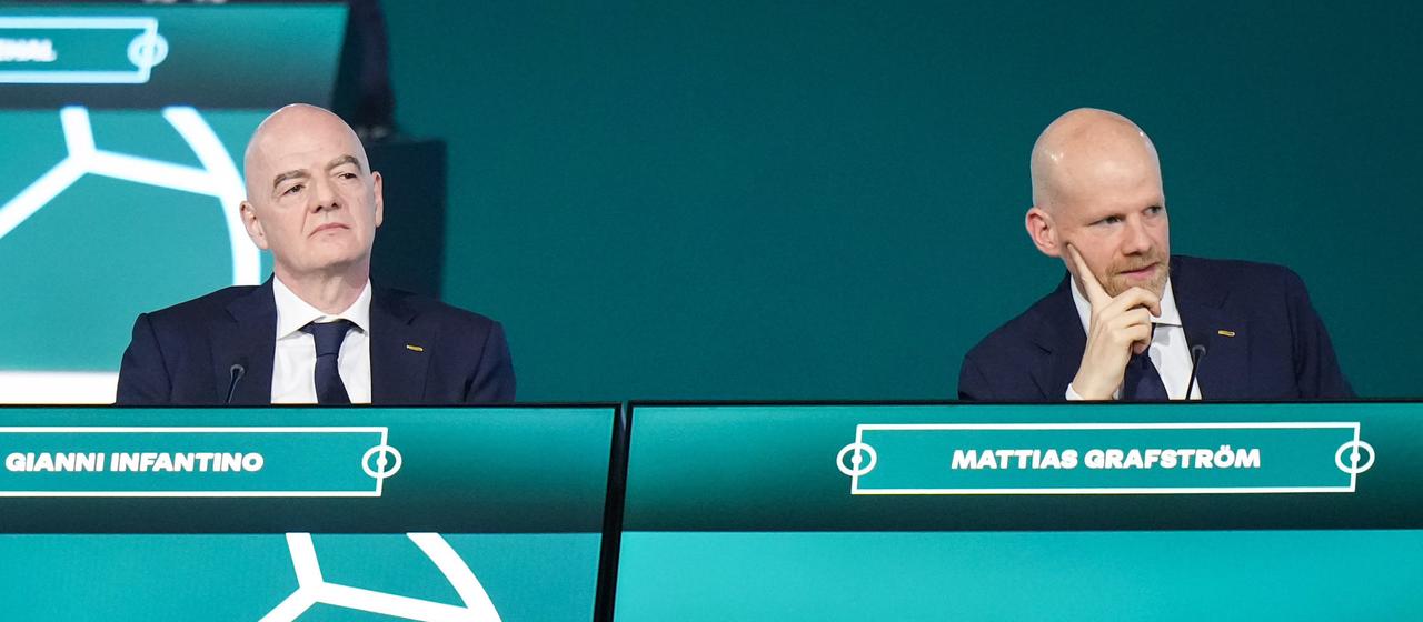 Gianni Infantino und Mattias Graftsröm