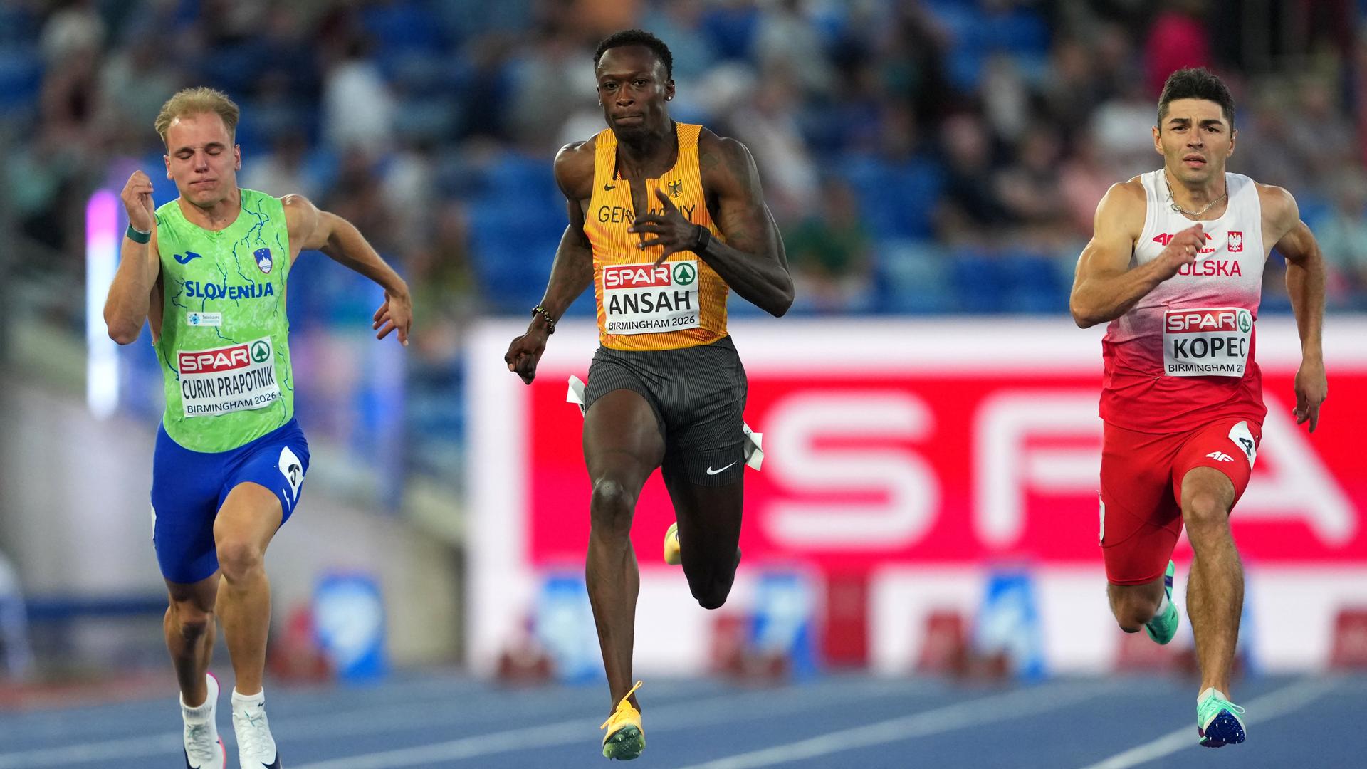 Leichtathletik-EM: Owen Ansah trudelt ins 100-Meter-Finale