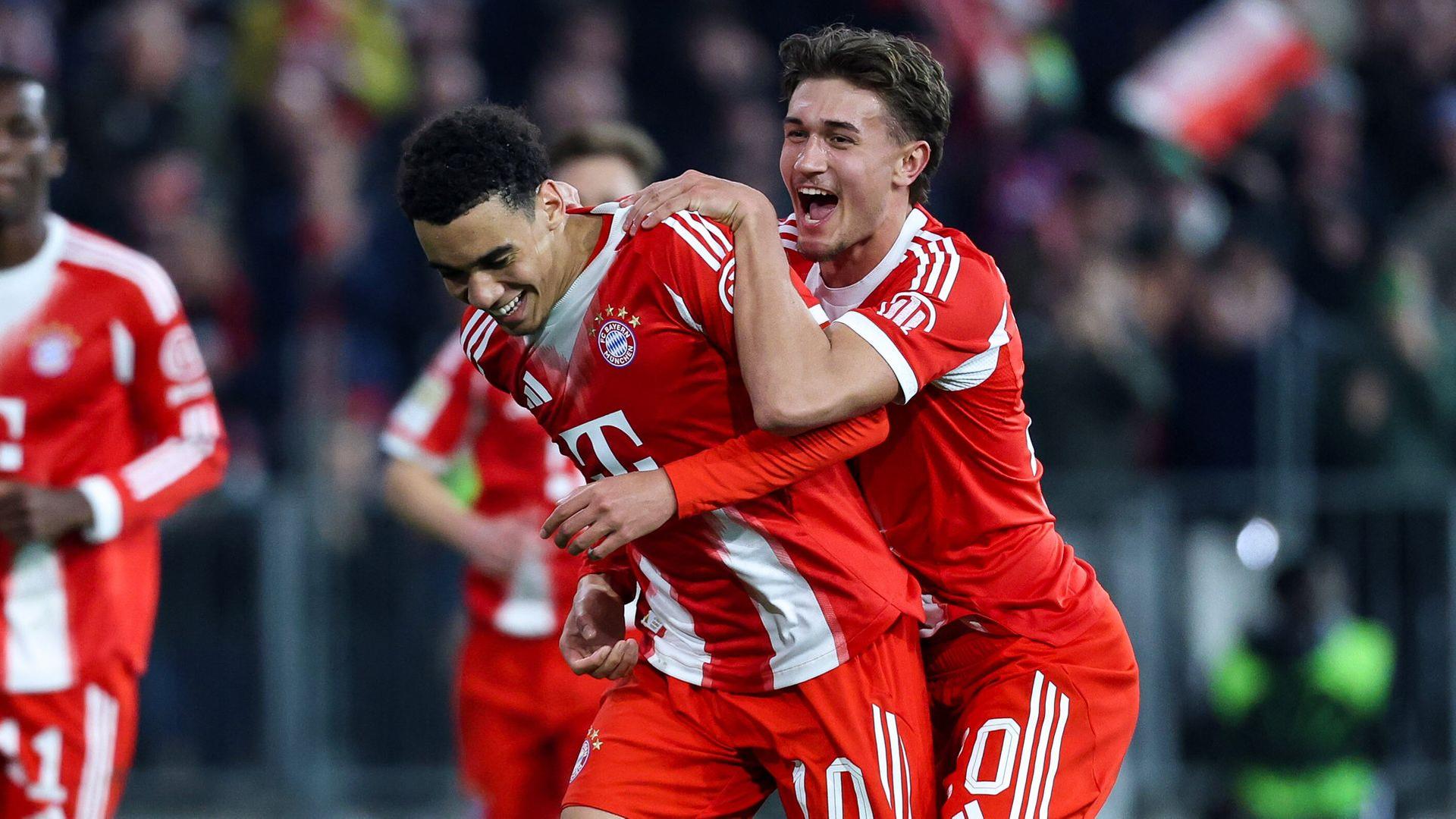 Jamal Musiala trifft zum ersten Mal seit seiner Verletzung in der Bundesliga.