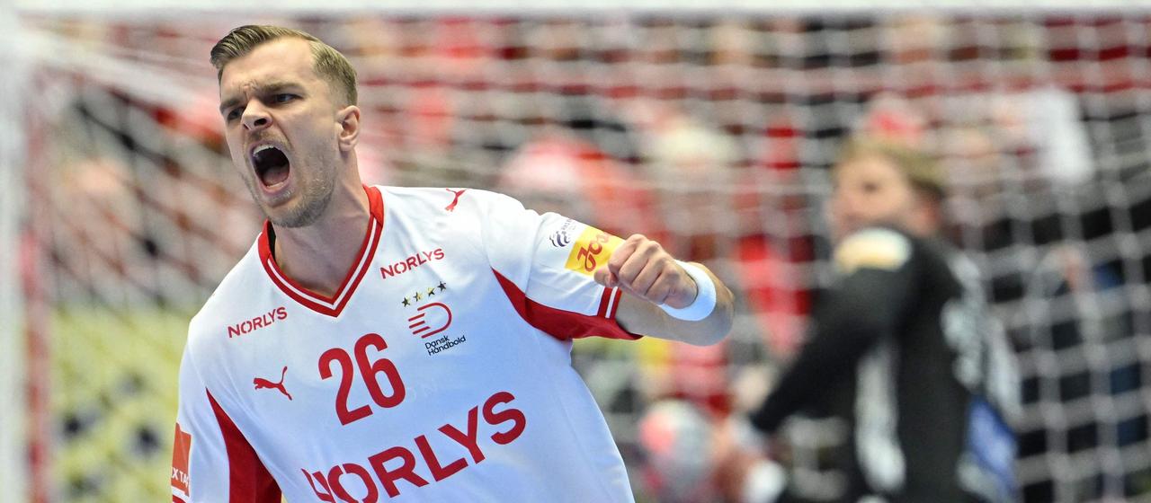 Dänemarks Johan Hansen freut sich 