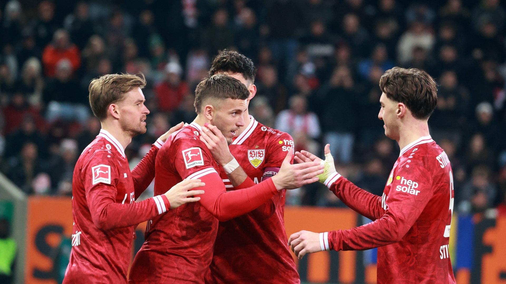 Jubel beim VfB Stuttgart | IMAGO, Sportfoto Rudel