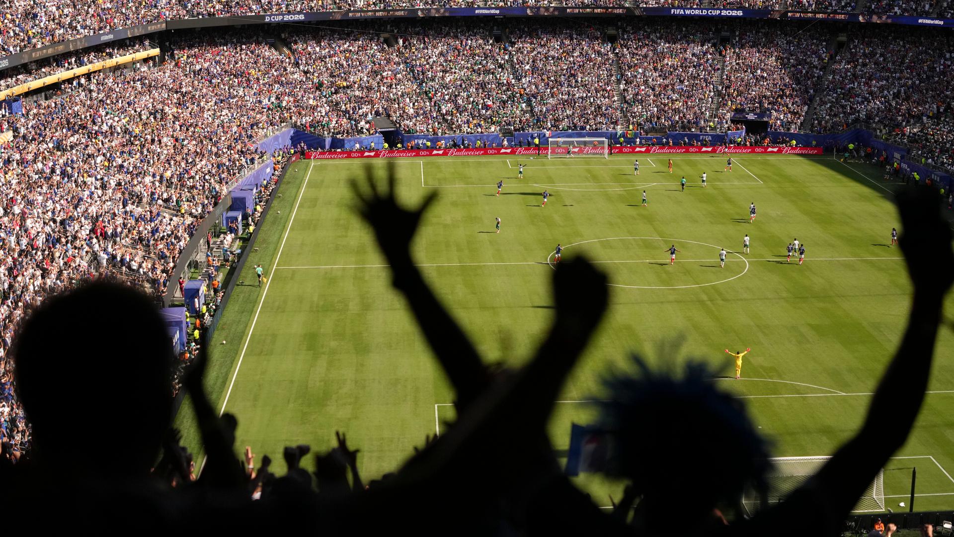 Fans bejubeln den Treffer von Frankreich gegen Senegal im Stadion von New Jersey | HIROKO MASUIKE/The NewYorkTimes/