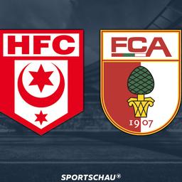 Logo Hallescher FC gegen FC Augsburg