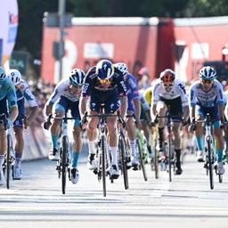 Das Sprintfinale der 3. Etappe der Deutschland Tour in Schwenningen