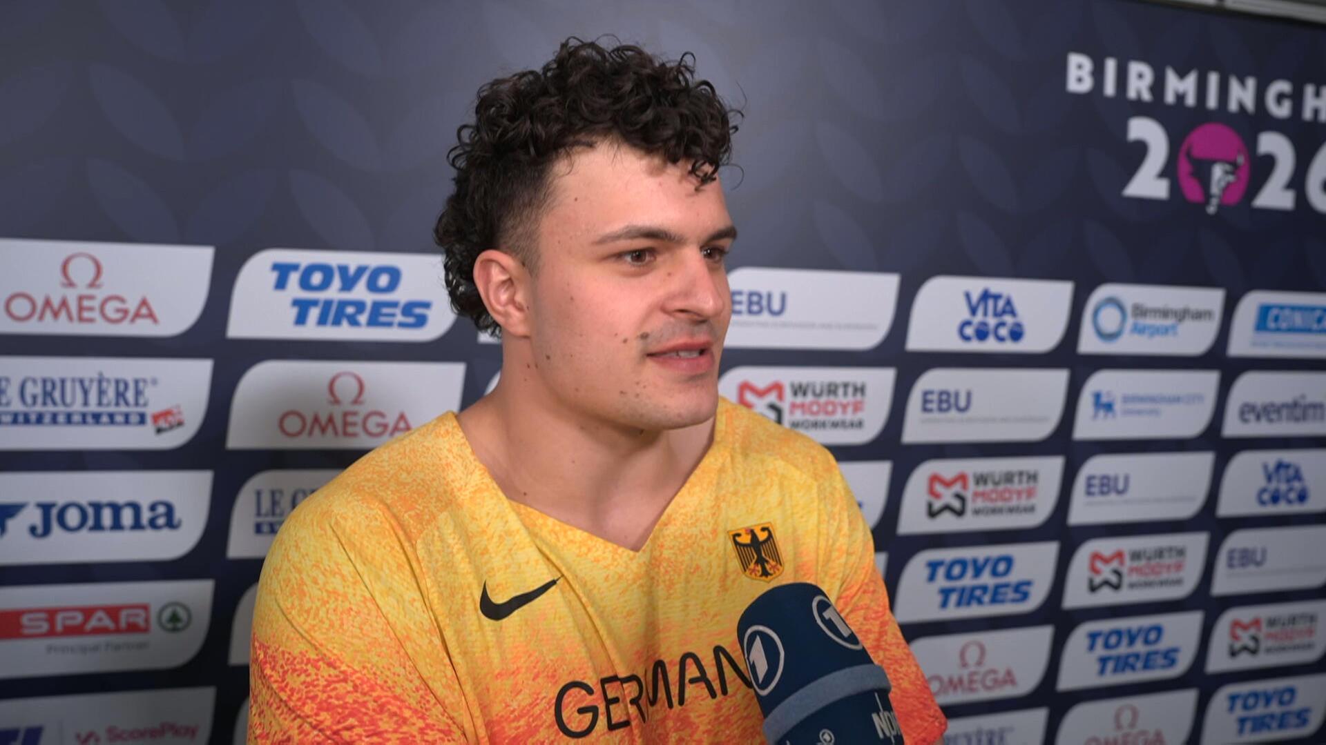 Leichtathletik-EM: Interview mit Merlin Hummel nach EM-Silber