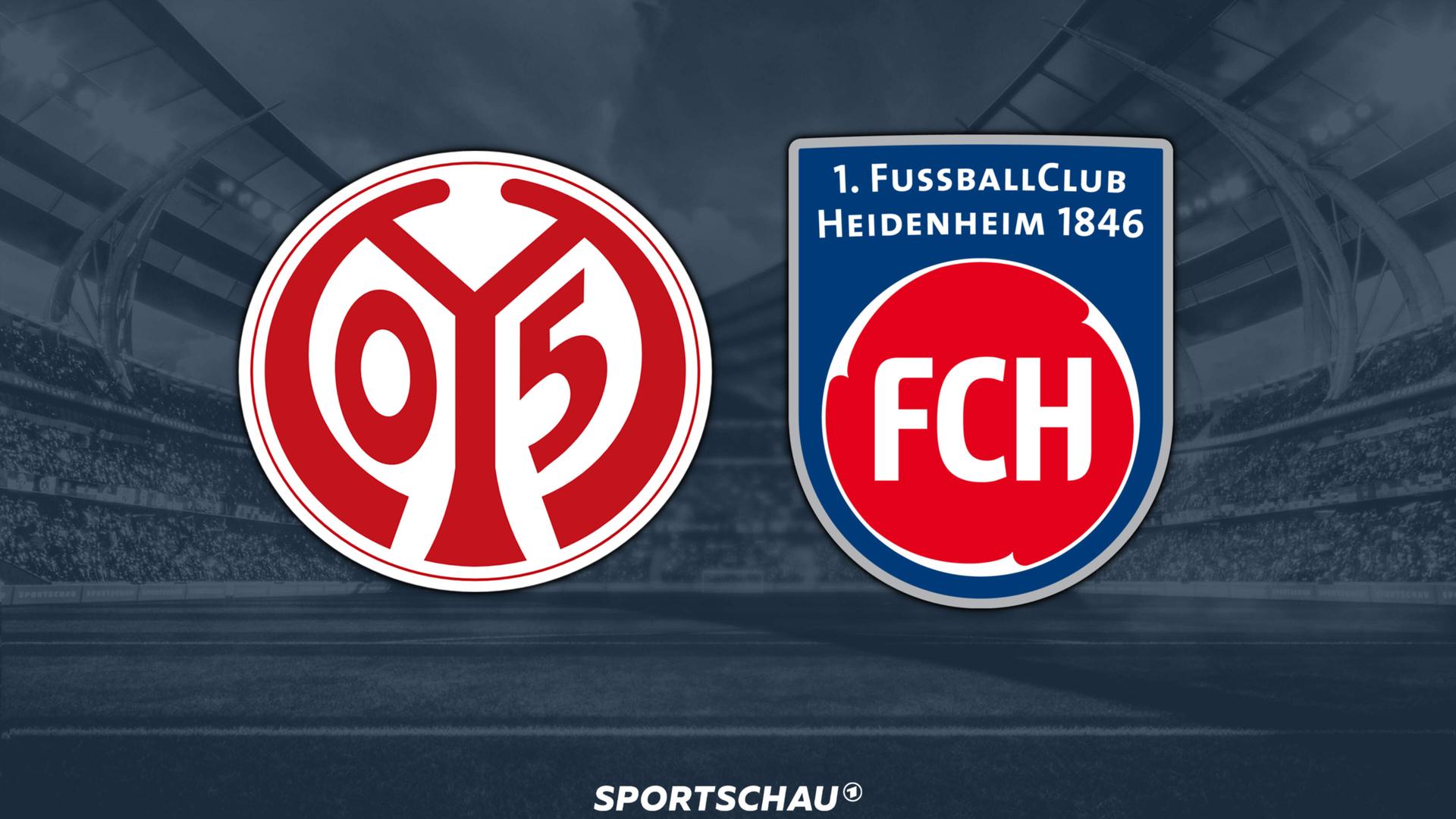 Logo 1. FSV Mainz 05 gegen 1. FC Heidenheim 1846 | ARD