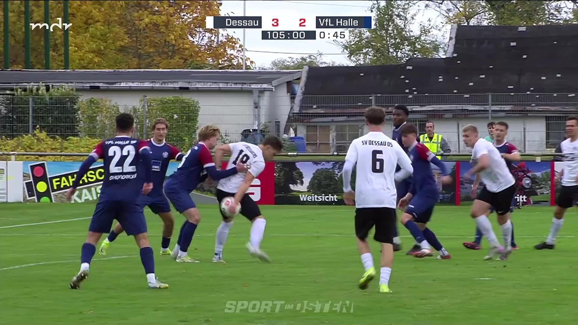 alter DDR Wimpel ASV Vorwärts Dessau Sport Verein Fußball Verband