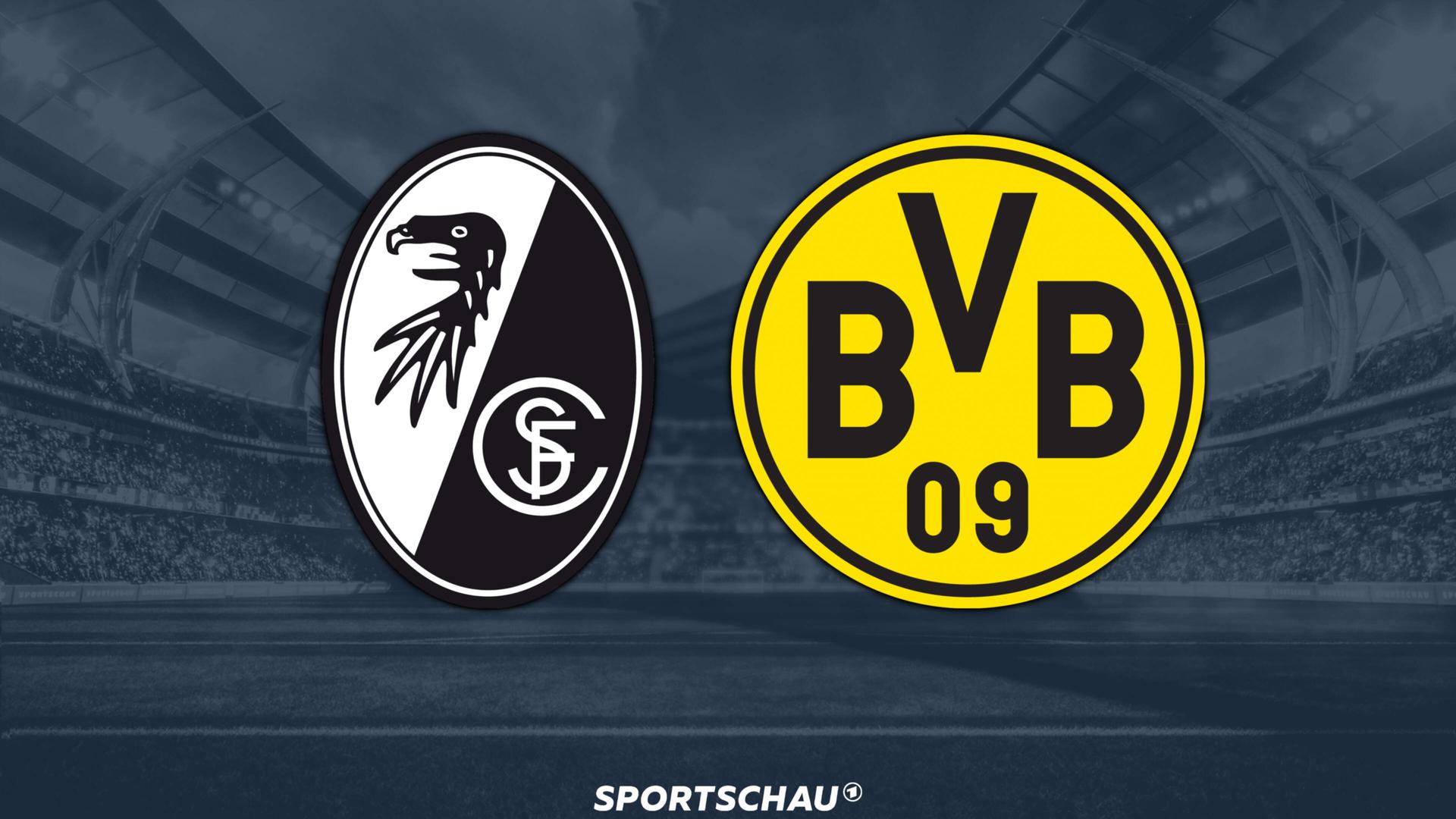 Logo SC Freiburg gegen Borussia Dortmund | ARD