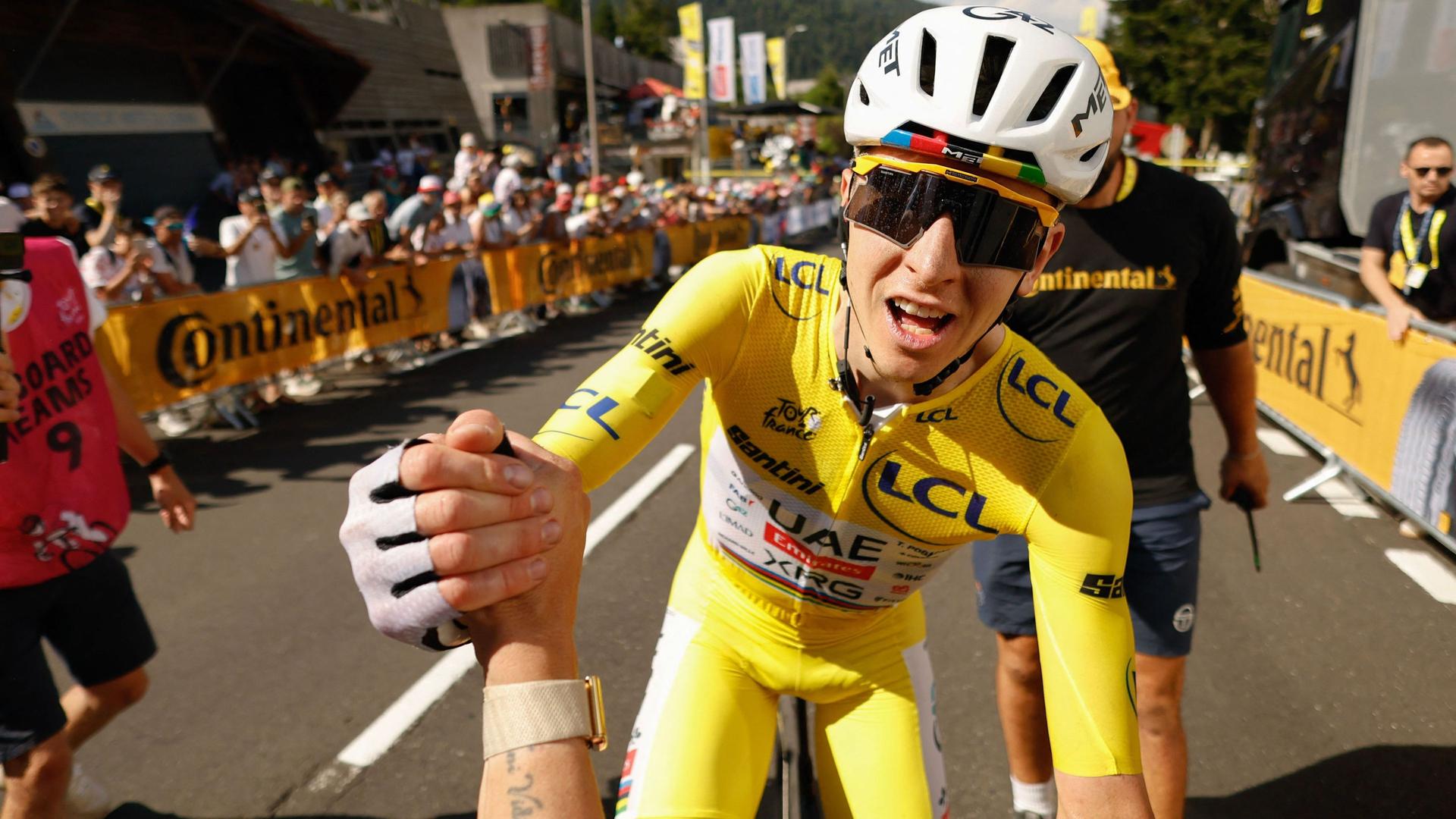 Tour: Pogacar "rächt" sich mit Solo-Show - Evenepoel Zweiter