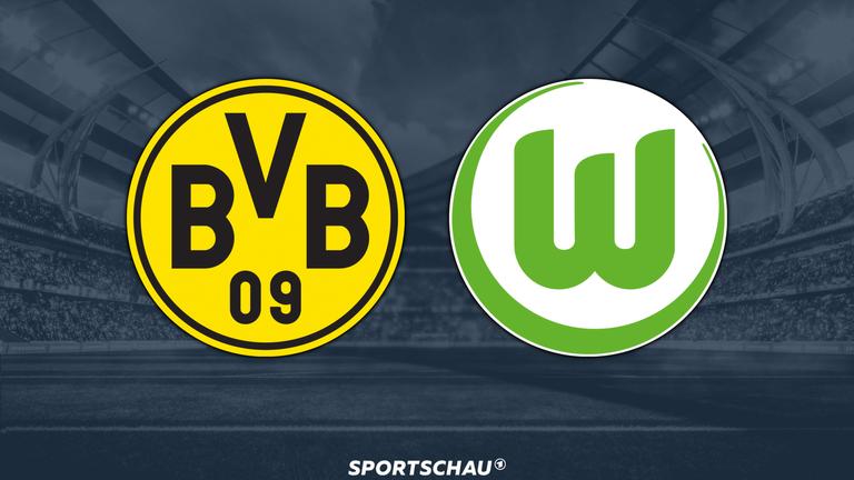 Logo Borussia Dortmund gegen VfL Wolfsburg | ARD Logo Borussia Dortmund gegen VfL Wolfsburg