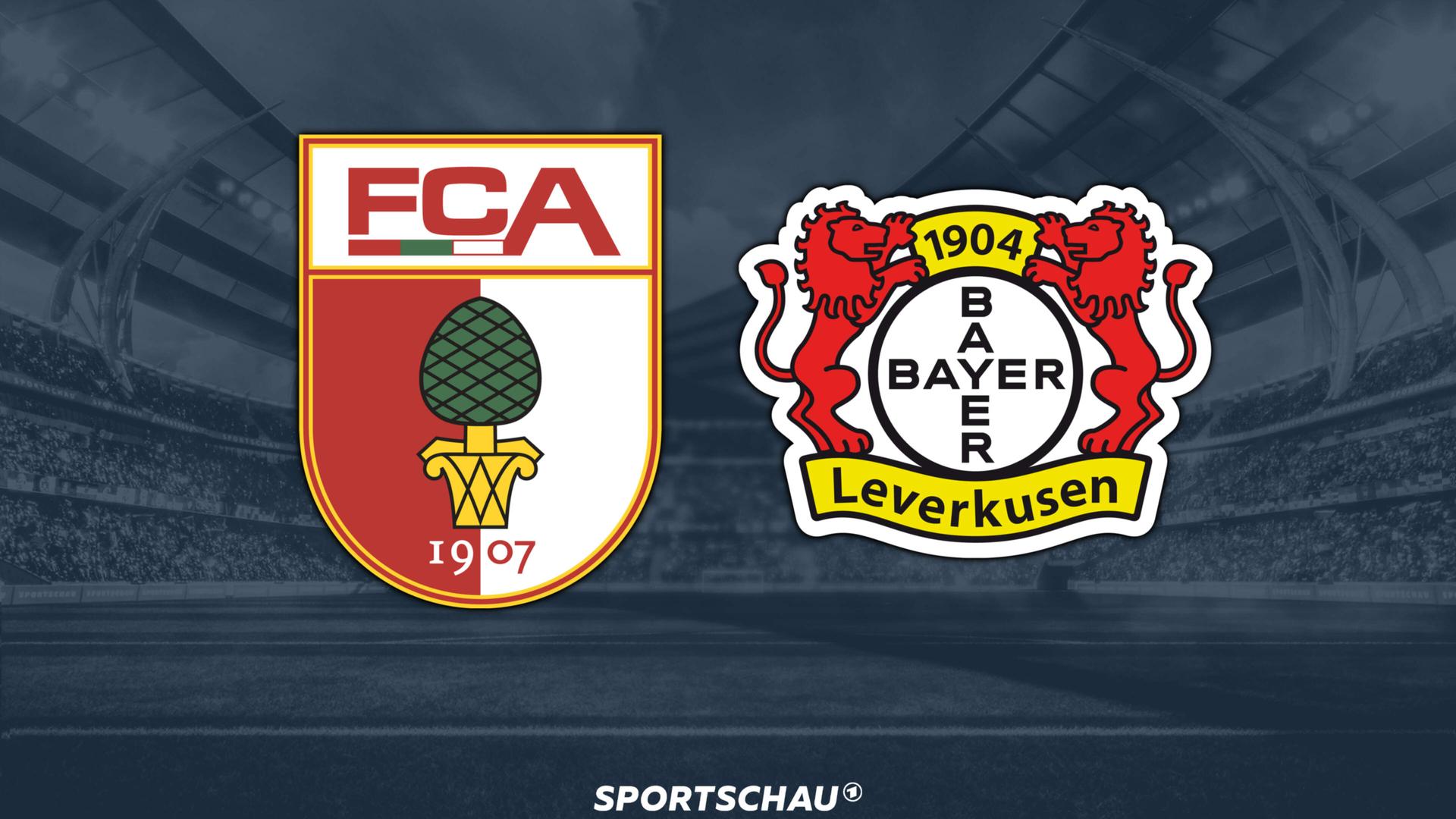 Logo FC Augsburg gegen Bayer Leverkusen | ARD
