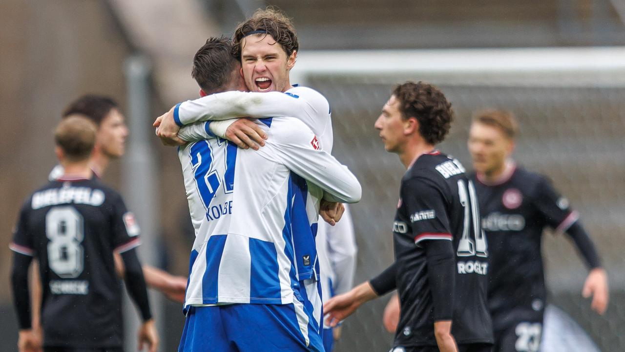 Last-Minute-Elfer: Hertha trifft spät gegen Bielefeld