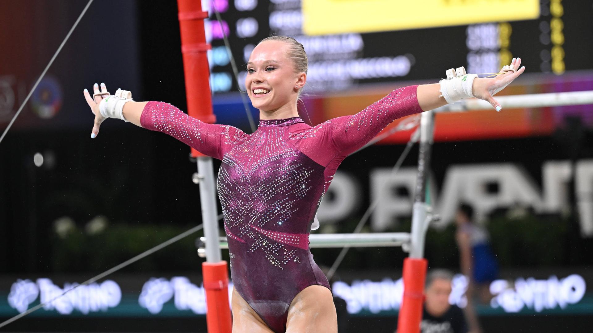 Die russische Turnerin Angelina Melnikova | IMAGO / IPA Sport