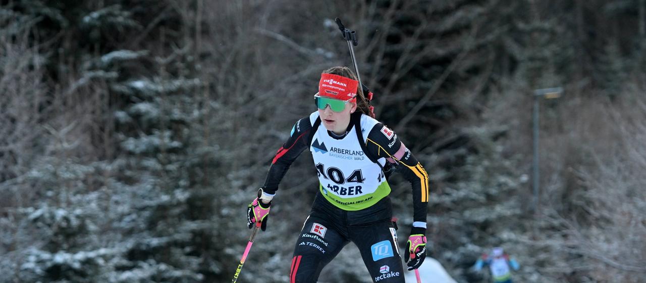 Deutschlands Melina Gaupp in Aktion