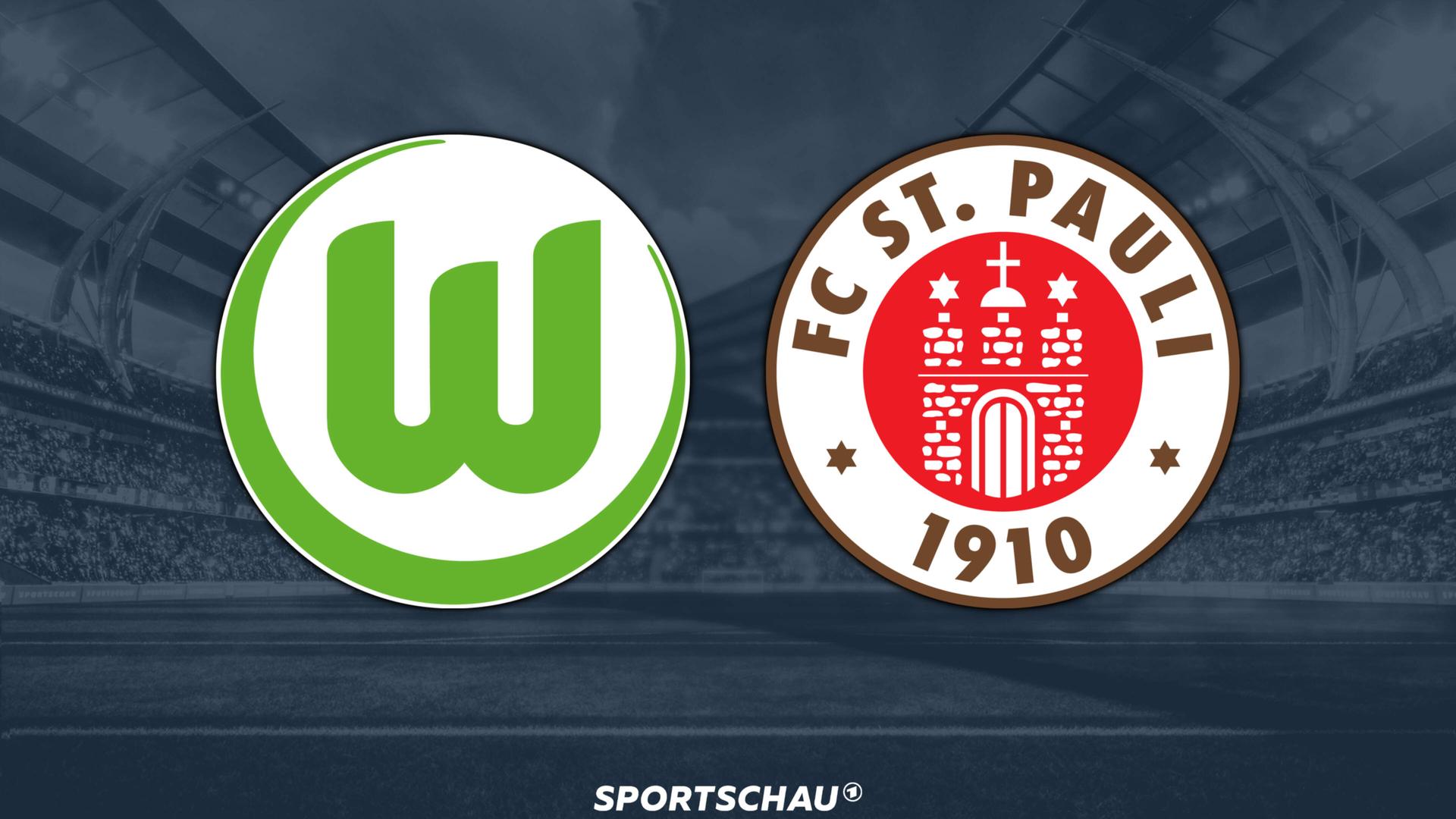 Logo VfL Wolfsburg gegen FC St. Pauli | ARD