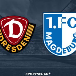 Logo Dynamo Dresden gegen 1. FC Magdeburg